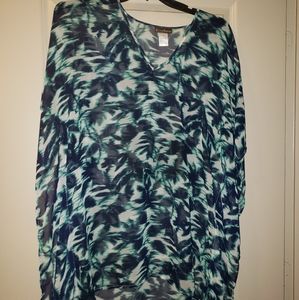 Tommy bahama palm tree print coverup